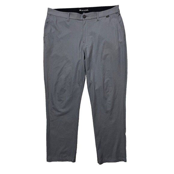 Travis Mathew Pants Mens 35x28 Gray Golf Open To Close Performance Stretch Chino - Picture 1 of 4